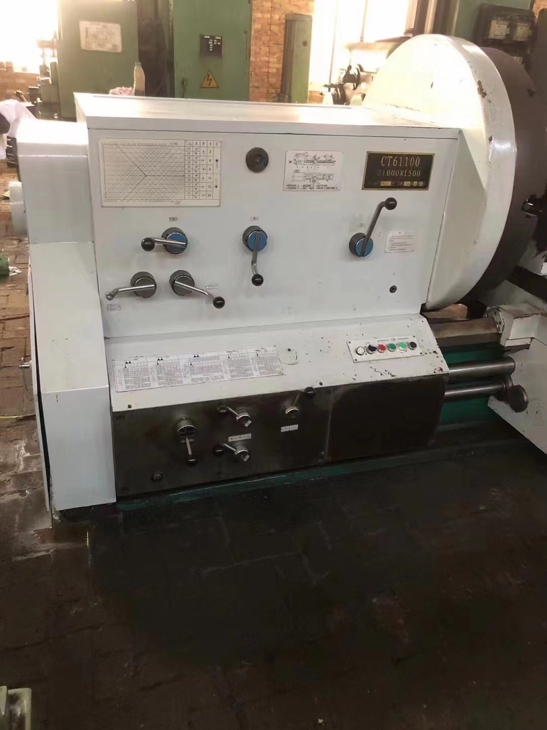 出售二手天津二机ct61100x1.5米卧式车床二手61100普车