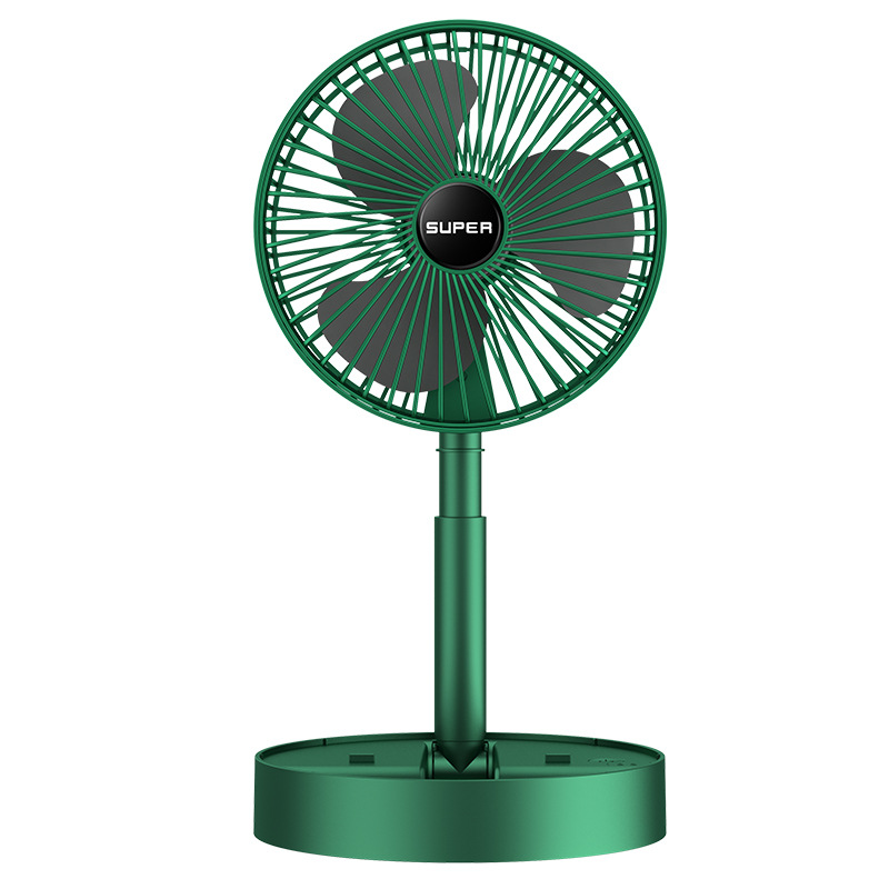 New Retractable Folding Fan Desktop Usb Rechargeable Desktop Electric Fan Outdoor Wireless Portable Floor Little Fan