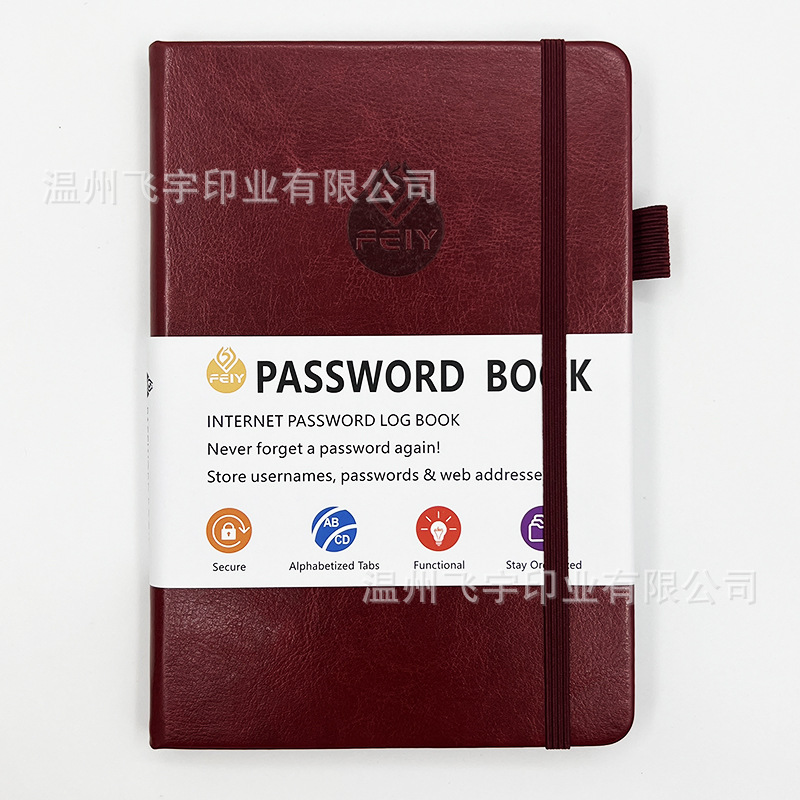 Spot Goods Amazon Password-Protected Noteboy English Address Book Phone Book Cross-Border Records Festival B6 Notebook Book