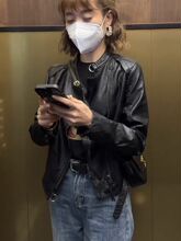 外套女短款皮夹克女装网红新款2021爆款黑色洋气立领机车小皮衣潮