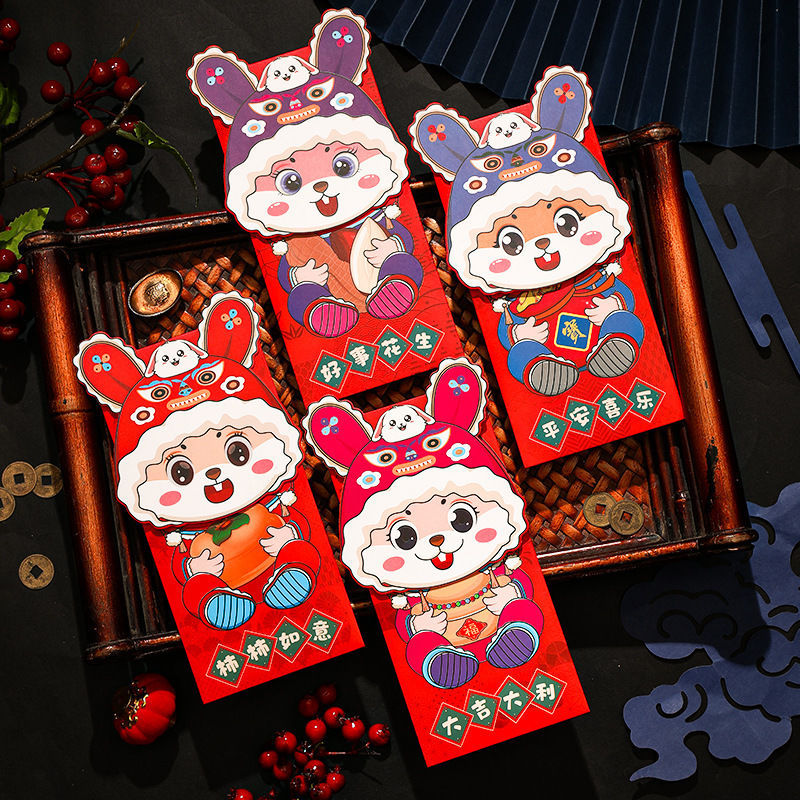 2024 Li Wei Feng Cartoon Dragon Year Red Pocket for Lucky Money New Year Red Envelope Xingshi Creative Personality New Year Lucky Red Packet Wholesale