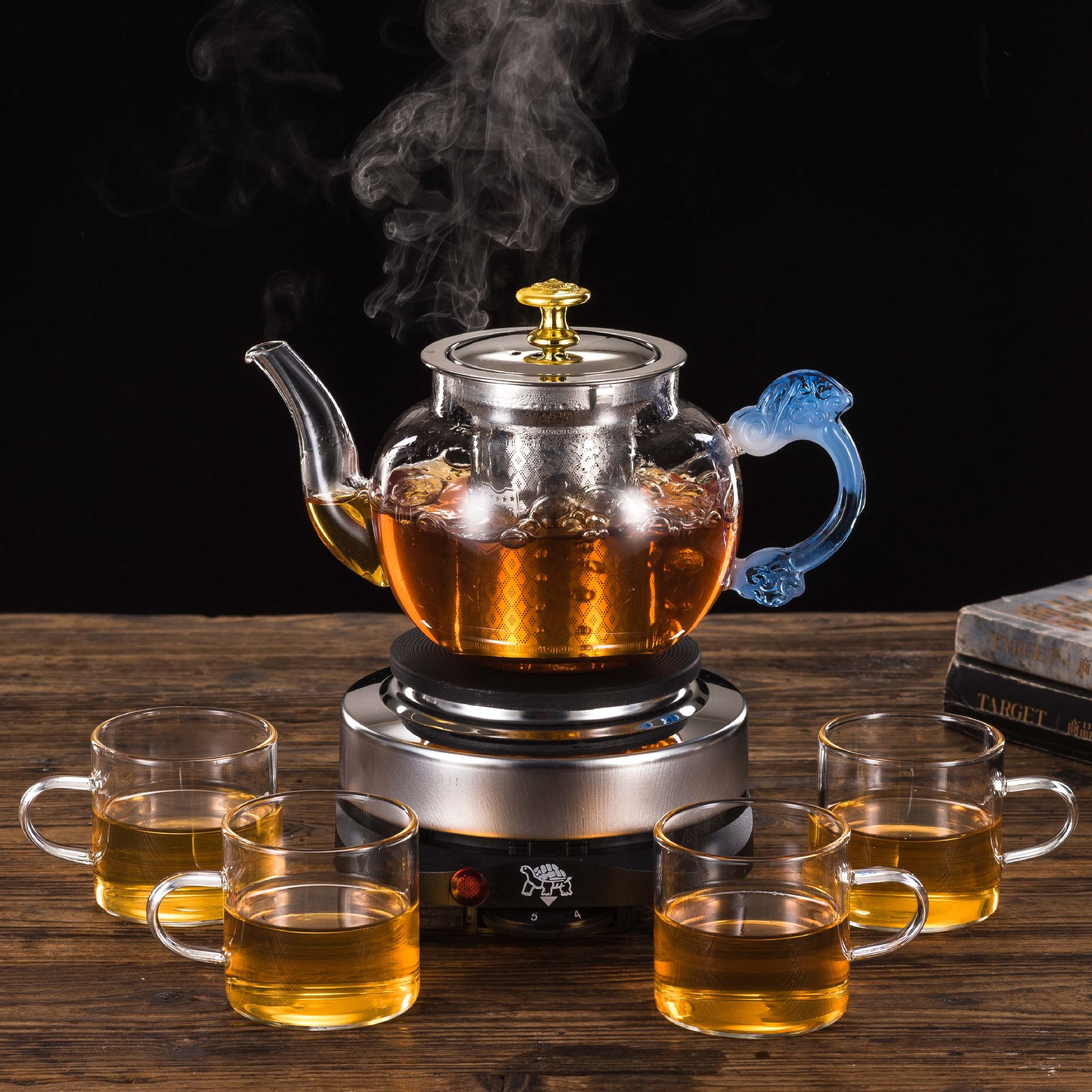 电玻璃养生茶壶