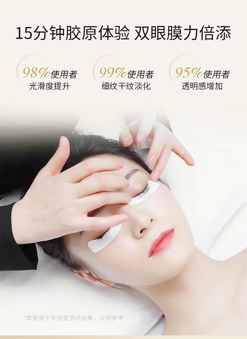 冻干眼膜三型人源胶原蛋白眼膜眼部护理眼膜贴眼霜精华淡化黑眼圈