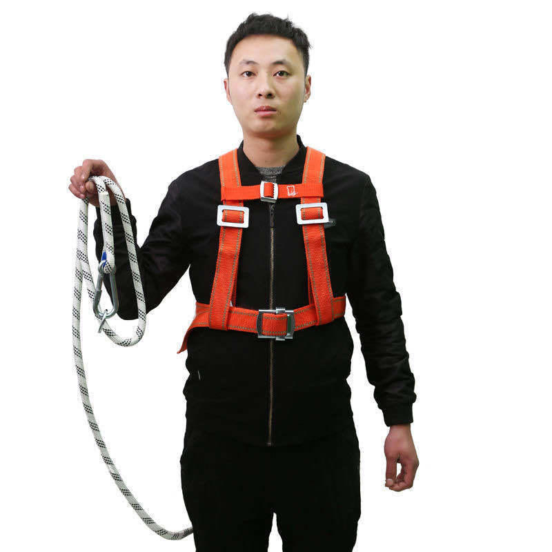 新式编织绳高空作业安全带户外施工保险带全身五点空调安装安全绳