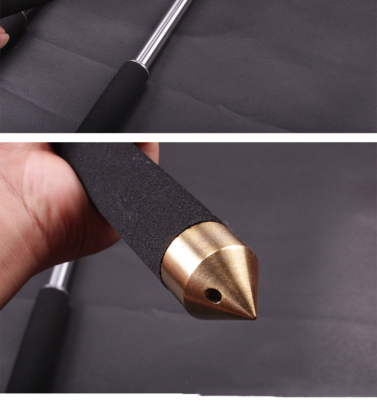 防身用品器材野人自卫甩棍三节伸缩棍 车载防身棍合金钢棍