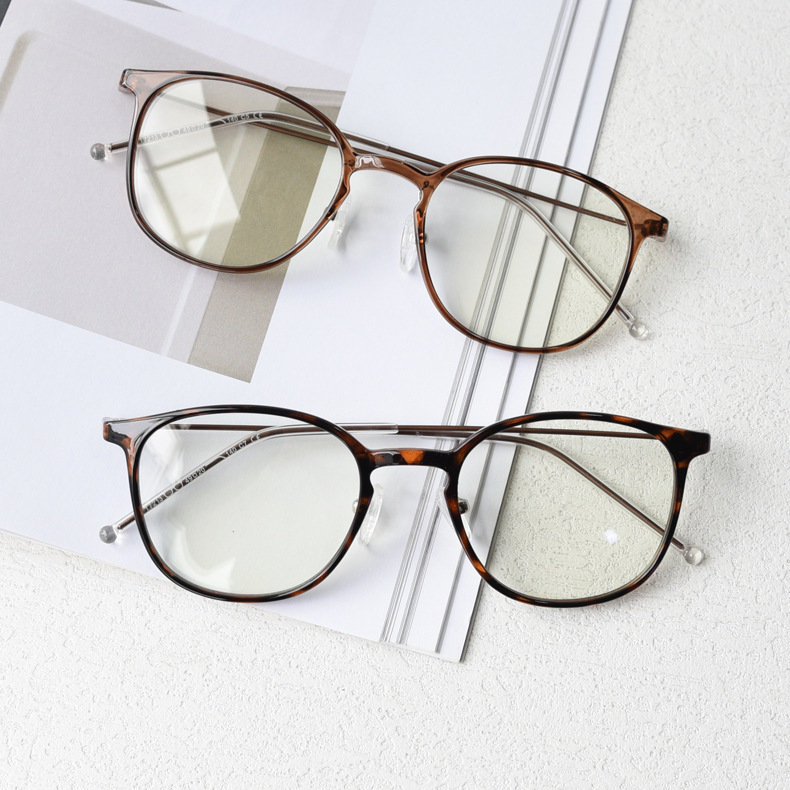 t7213韩国潮tr90轻近视眼镜框男女素颜文艺学生平光镜架可配度数