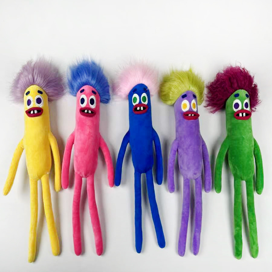New Cross-Border Rainbow Sausage Monster Hotselling Unknown Funny Sausage Mouth Doll Plush Toy Doll