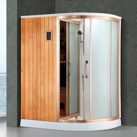 家用一体两用干湿蒸汽房汗蒸桑拿房蒸汽淋浴房steam sauna room
