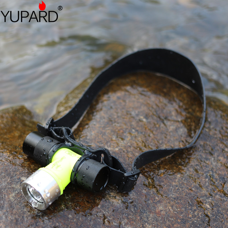 14500电池黄光强光潜水充电水下防水q5远射补光夜钓头灯矿灯-阿里巴巴