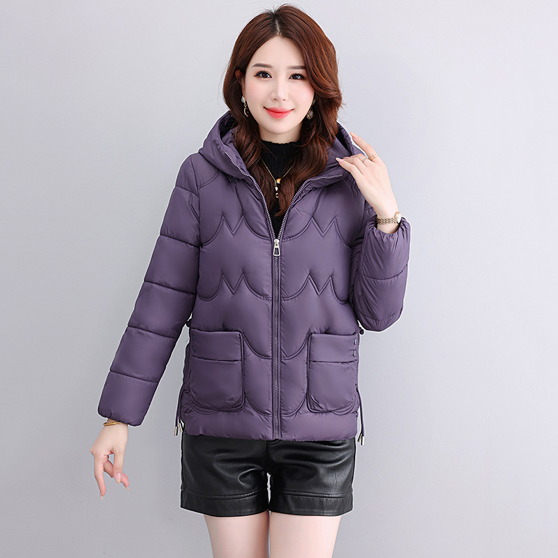 中年妈妈冬装外套短款羽绒棉服洋气小棉袄中老年女装冬季新款棉衣