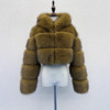 S-6XL Autumn and winter new pattern Cross border Europe and America have cash less than that is registered in the accounts Hooded leather and fur coat Fox Mosaic Ladies overcoat S-6XL Autumn and winter new pattern Cross border Europe and America have cash less than that is registered in the accounts Hooded leather and fur coat Fox Mosaic Ladies overcoat