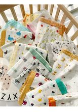 muslin cotton swaddle blanket 竹纤维四层纱布毯婴儿儿童盖被成