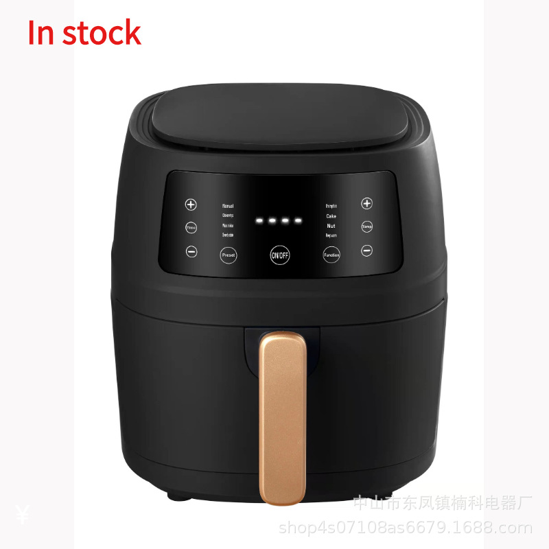 Cross-Border English 8L Large Capacity Multi-Functional Air Fryer Household Smart Touch Screen LCD Air Frying Machine