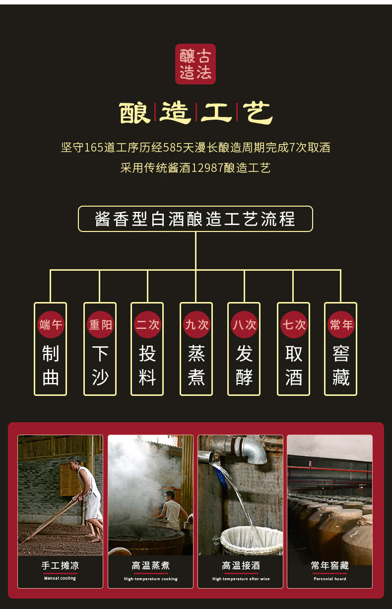 贵州茅台镇纯粮食酱香型白酒整箱53度特价批发高粱高度窖藏老酒水