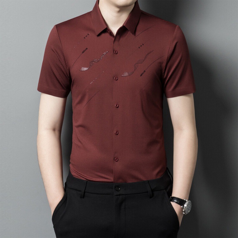 男士本命年红色衣服衬衫长袖结婚礼服喜爸爸公公订婚宴装男装衬衣