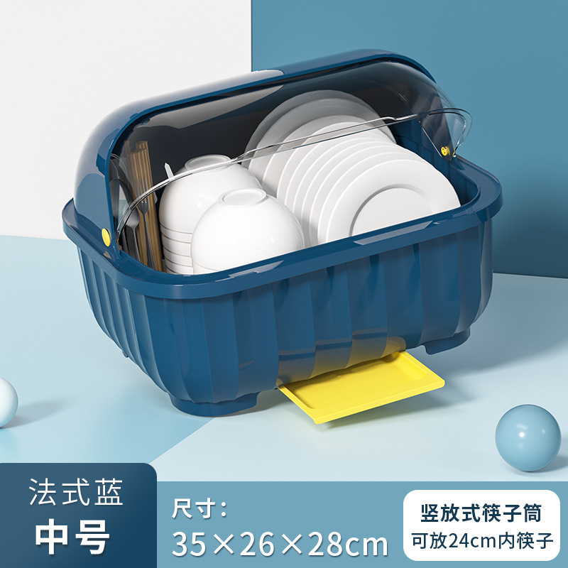 Bowl and Chopsticks Storage Box Cupboard with Lid Tableware Bowl and Plate Box