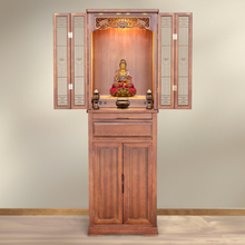 9W供佛柜带门佛龛立柜供台家用神龛新中式佛像供奉台立式供桌供神