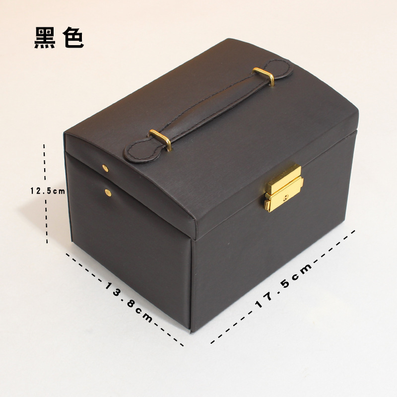 SOURCE Factory in Stock Wholesale Jewelry Box Ring Necklace Ear Stud Watch Bangle Storage Box Portable Jewelry Box