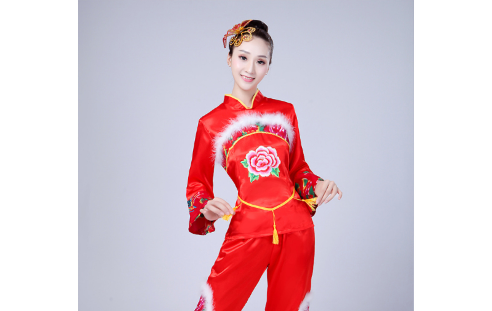 开门红秧歌服2020新款套装成人女腰鼓服装演出服中老年舞蹈服套装