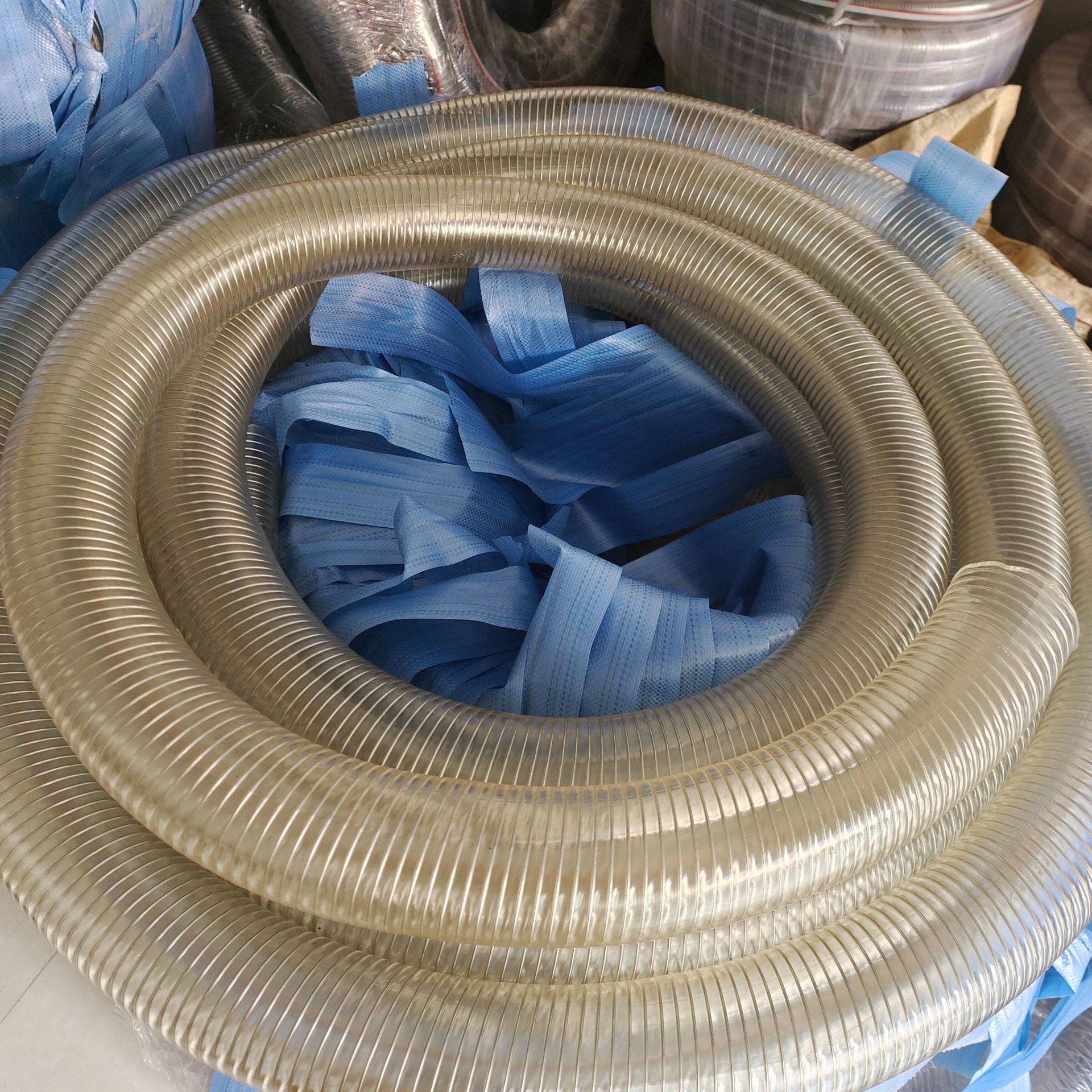 现货1寸王子胶管15寸2寸3寸耐寒防静电pvc钢丝软管透明卸油管