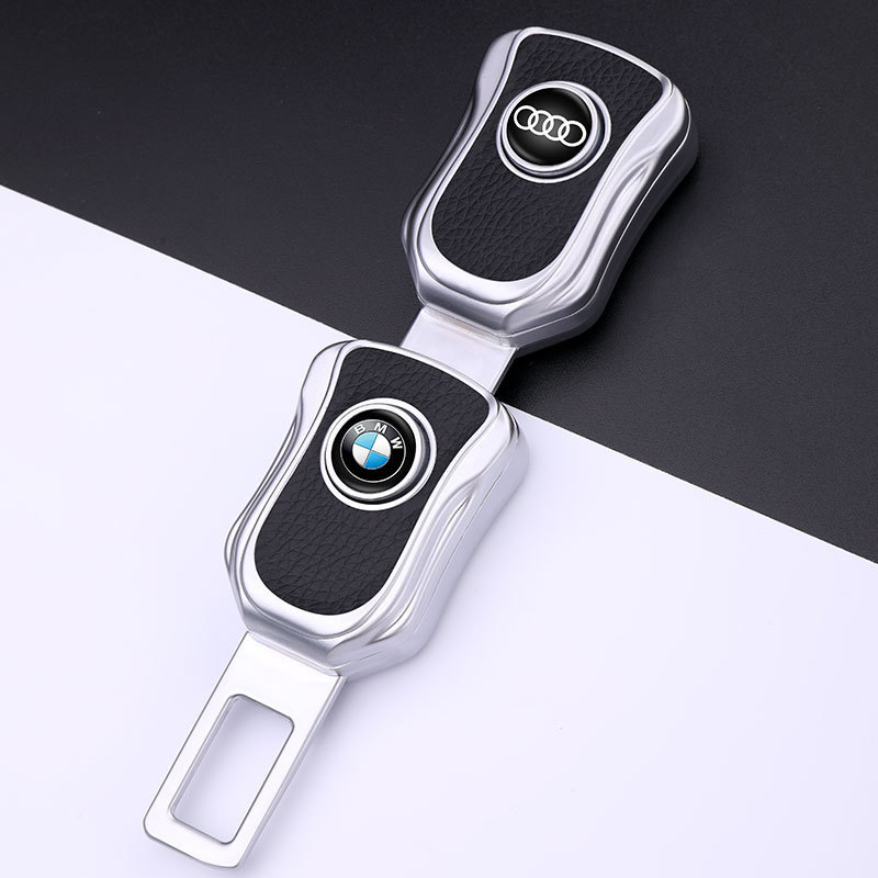 Electroplated Zinc Alloy Safety Belt Extender Extension Insert Lengthened Car Seat Belt Buckle