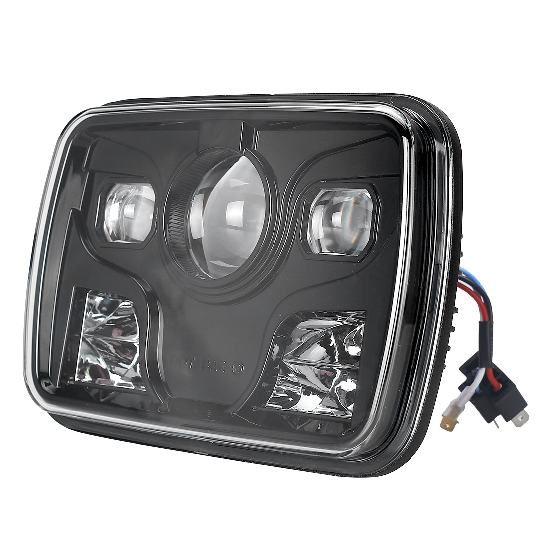 5x7寸牧马人方灯 80w改装方灯 远近光货车汽车卡车方形前大灯