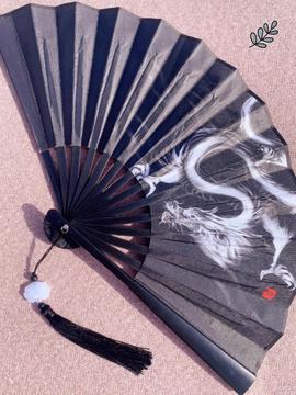扇子折扇中国风男女双面绢布古风扇防撕耐用学生易开合汉服古风扇