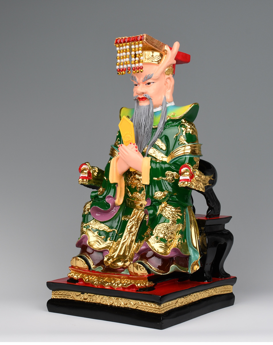 四海龙王神像红黄白黑色西海北海南海东海龙王树脂佛像摆件工艺品