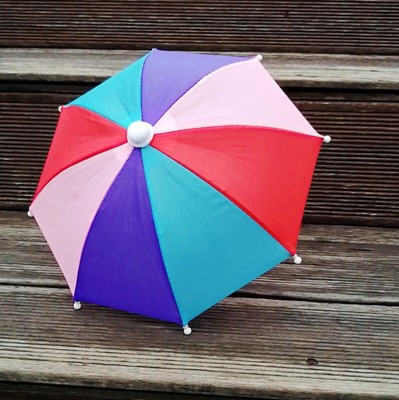 彩色迷你小伞公主伞五彩伞玩具伞幼儿园装饰品小号伞广告伞彩虹伞