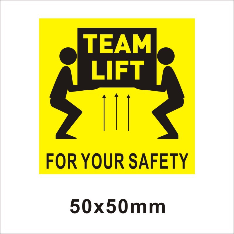 亚马逊fba超重标签 警告标签 team lift标签 heavy package