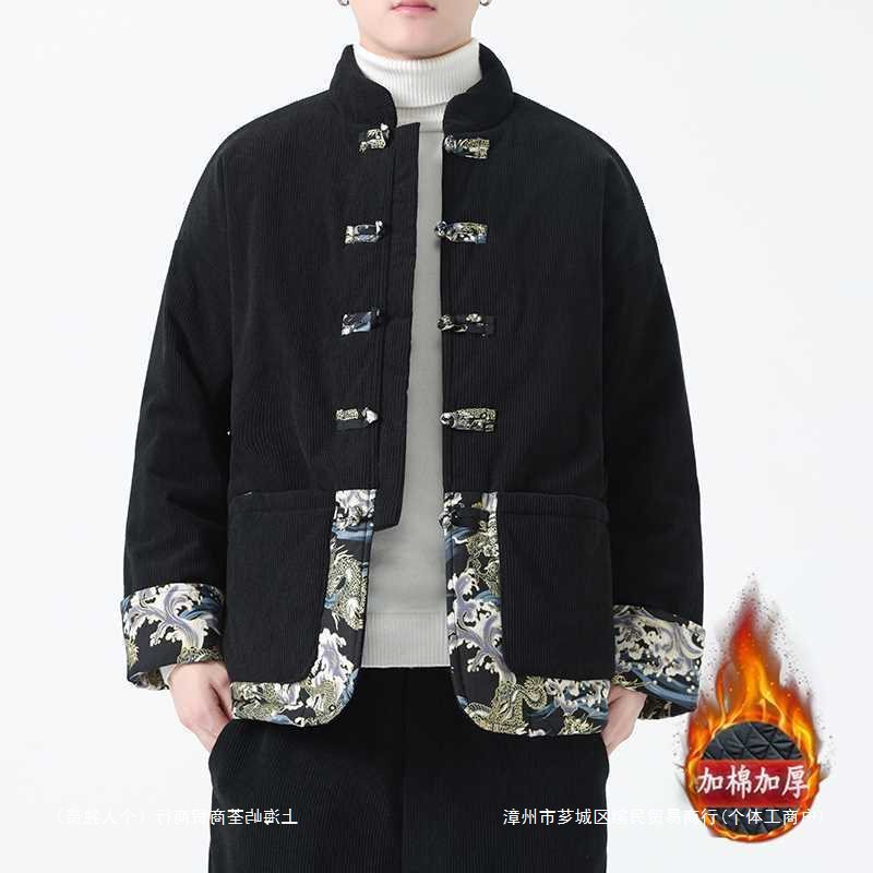 唐装男冬季加厚保暖中国风棉袄复古民族风棉衣棉袄男装棉服外套潮
