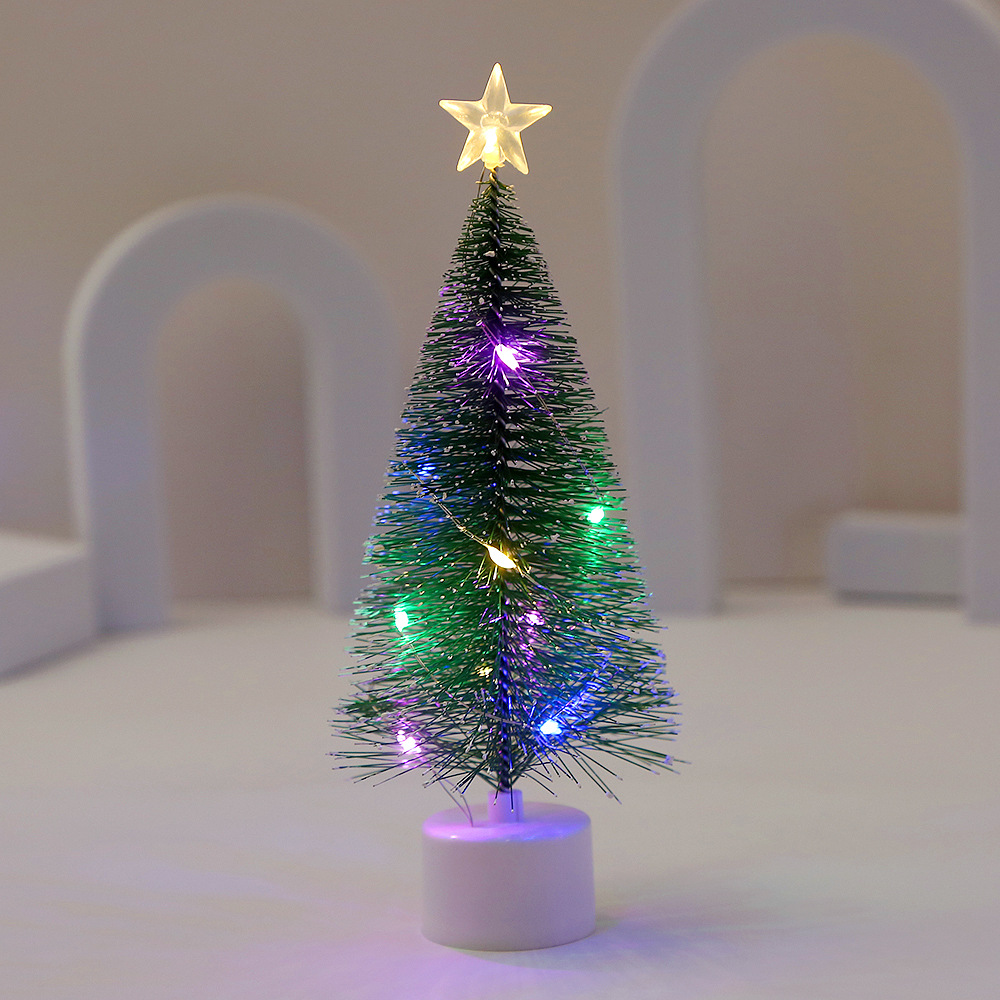 Led Colorful Light-Emitting Christmas Tree Christmas Gift Christmas Window Atmosphere Decoration Kindergarten Decoration