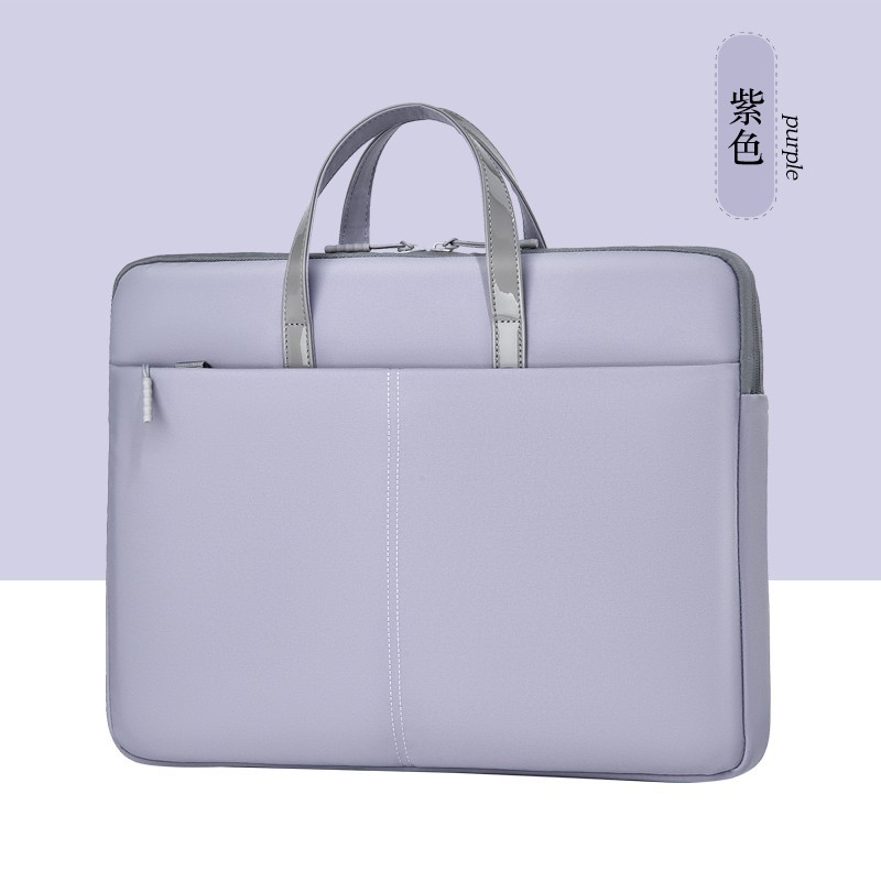 Laptop Bag Autumn and Winter New Men's and Women's Candy Color Briefcase Full Size Business Waterproof Notebook Bag