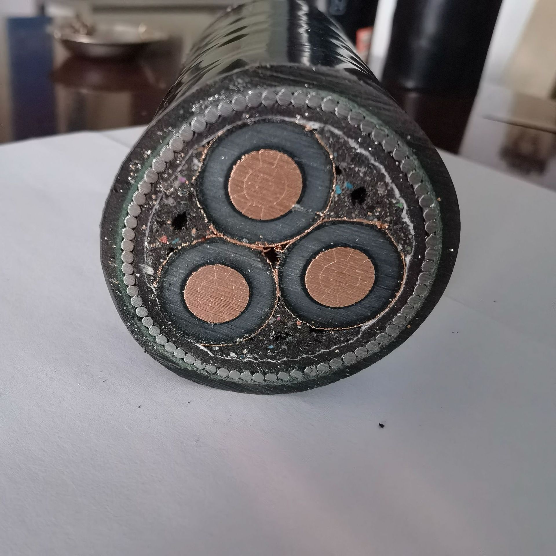 黄海线缆yjlv22铝芯铠装高压电缆3芯120平方国标地埋抗压铝电缆线