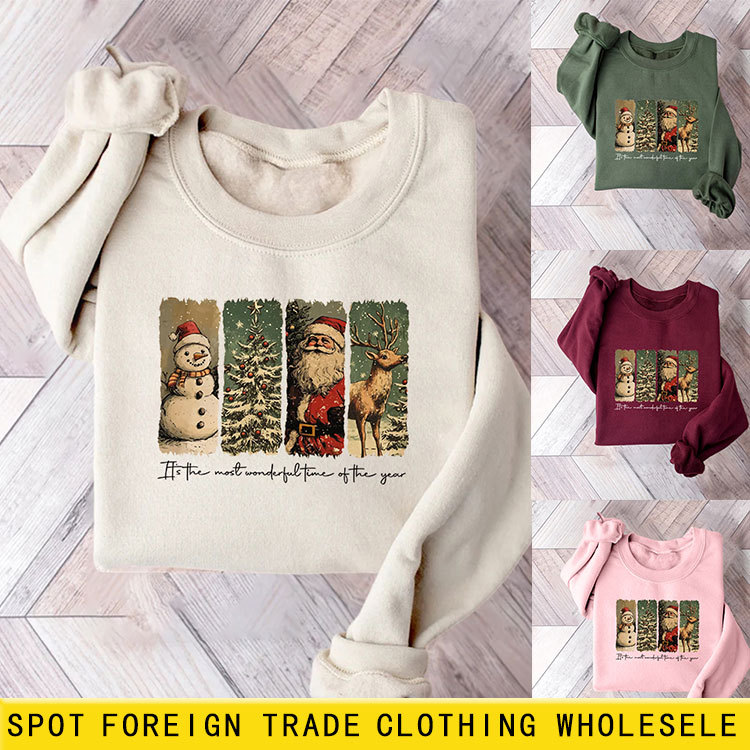 it's the most wonderful亚马逊wish跨境外贸时尚百搭女加厚卫衣