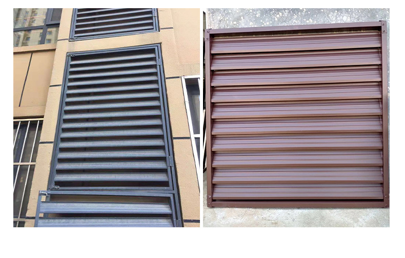 锌钢百叶窗 采光井通风井百叶窗通风口百叶窗烟囱风机百叶窗风口