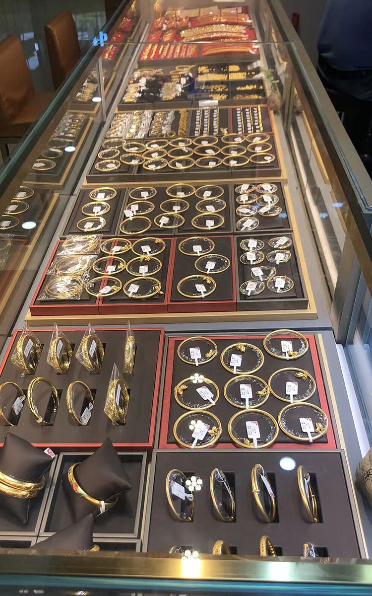 深圳水贝珠宝展厅24k纯黄金足金999转运老板霸气豪华男士土豪项链