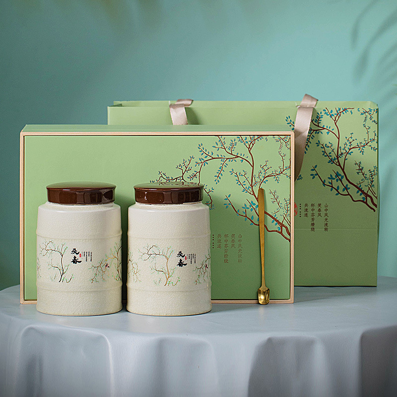 包装明前龙井信阳毛尖茶叶包装盒空礼盒茶叶罐空盒子春茶批发0655