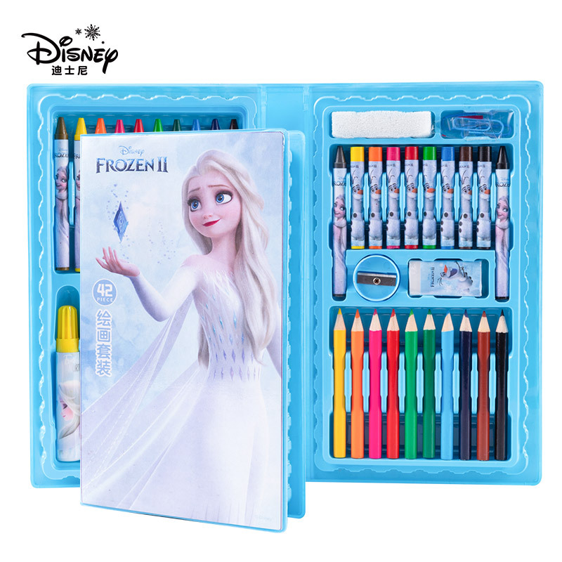 Frozen Stationery Set Crayon Watercolor Pen Colored Pencil Painting Kit Stationery Gift Box Children's Day Gift