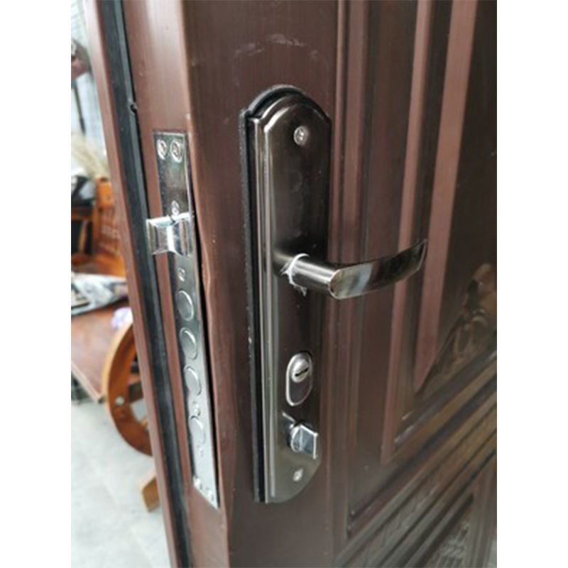 大门锁锁套装锁具把手家用通用型天地锁把手黑大门锁木室内门锁心