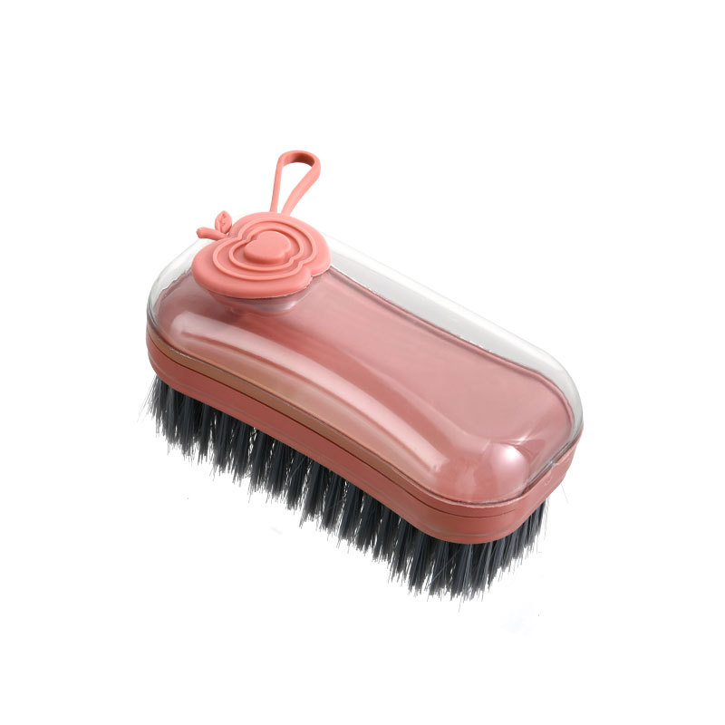 Automatic Liquid Adding Clothes Cleaning Brush Household Minimalist Plastic Brush Clothes Shoes Cleaning Scrubbing Brush New Shoe Brush Soft Fur