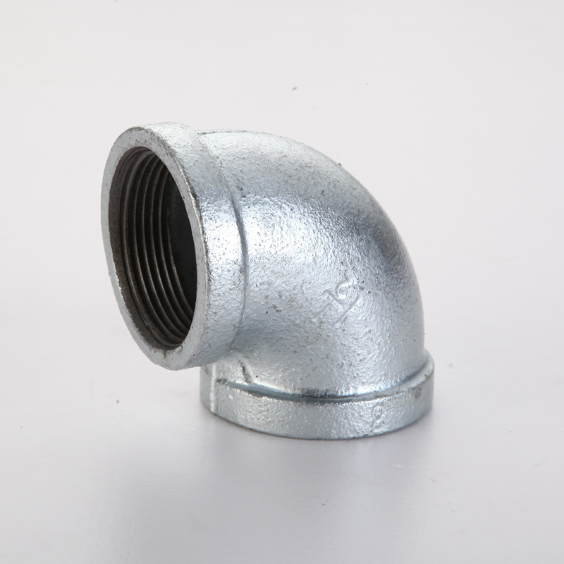 镀锌90度弯头 内丝弯头 镀锌管件 铸铁丝扣弯头 dn15 20 25 32 40