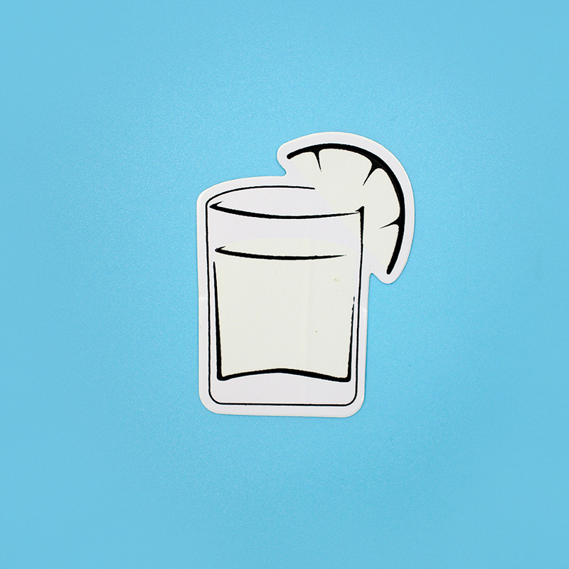 感温变色贴纸卡通图案杯面装饰不干胶贴纸温度遇冷变色贴纸