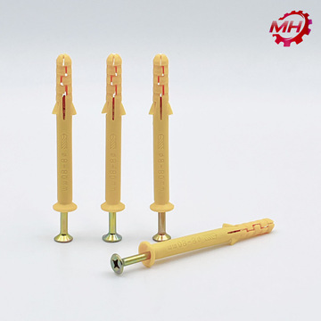 现货小黄鱼塑料膨胀螺丝尼龙胀管螺栓m6m8锚栓胀栓美固钉批发