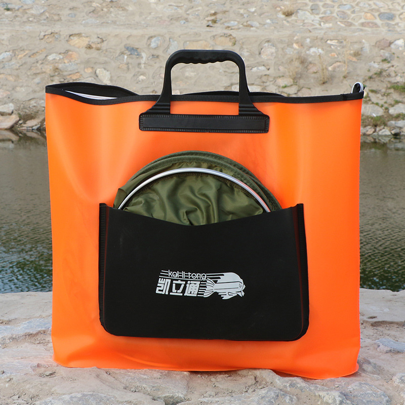 eva鱼护袋加厚防水鱼护包便携折叠鱼护手提袋装鱼袋渔具配件