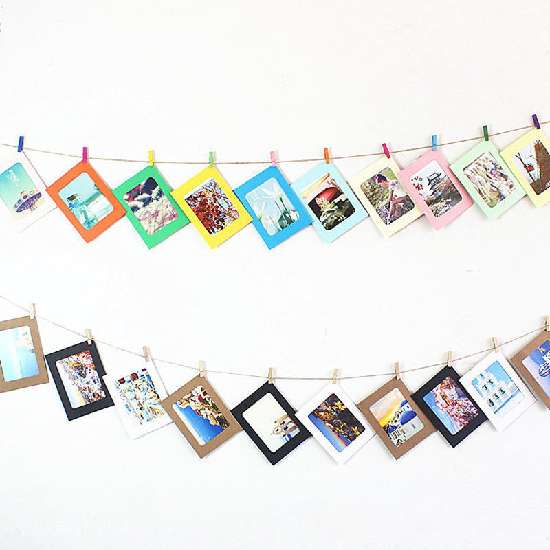 纸质相框卡纸创意挂墙悬挂diy彩色纸幼儿园装饰墙壁照片墙跨代发