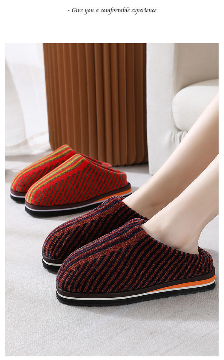 新品毛线拖鞋金丝绒棉拖鞋纯手工编织居家冬季防滑保暖棉拖鞋成品