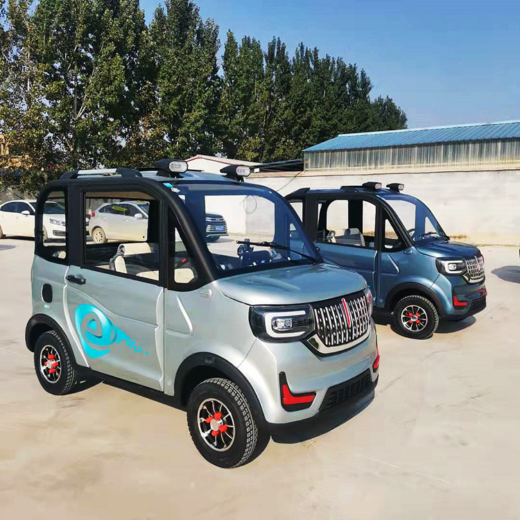 新能源成人手把式小型电瓶车家用两门四座电动四轮车 老年代步车