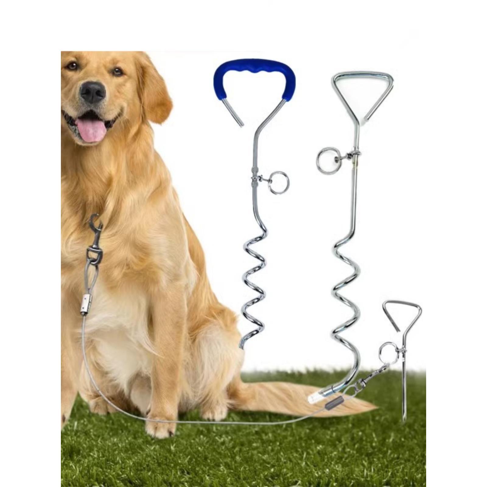 Outdoor Camping Dog Pile Pet Traction Rope 360 Degrees Movable Fixed Bolt Plated Luo Ground Pile Universal Dog Nail