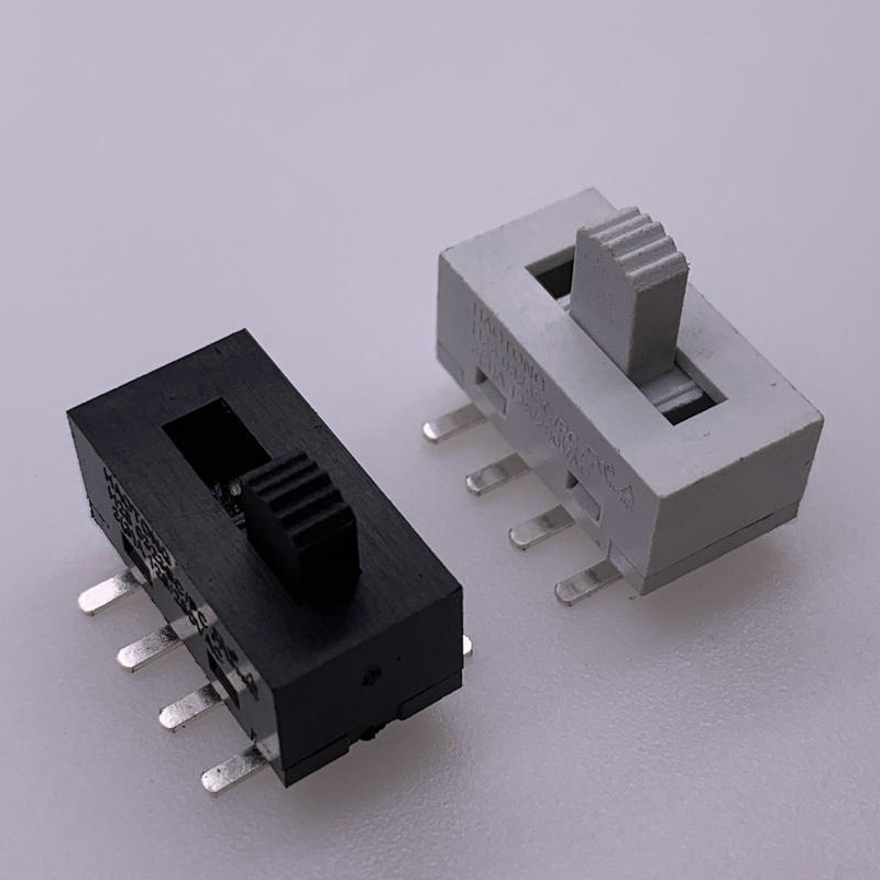 贴片拨动开关 四五档双排脚灯具滑动开关 大电流滑动开关推动开关